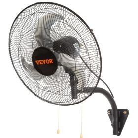 VEVOR Wall Mount Fan, 18 Inch, 3-speed High Velocity Max. 4000 CFM Oscillating Industrial Wall Fan, Commercial or Residential for Warehouse, Greenhous